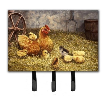 Carolines Treasures Carolines Treasures BDBA0176TH68 Chicken Hen & Her Chicks Leash or Key Holder BDBA0176TH68